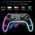thumbnail image 4 of Wireless Gaming Controller For Nintend Switch/Lite/OLED Console With RGB Light Pro Gamepad For IOS Mobile LED Joysticks For PC, 4 of 4