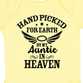 thumbnail image 4 of Inktastic Handpicked for Earth by My Auntie in Heaven with Angel Wings Boys or Girls Baby Bodysuit, 4 of 5