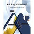 thumbnail image 2 of 3 in 1 for Samsung Galaxy S22 Plus Case, with 2 Pack Screen Protector, with Full Camera Cover Protection，Liquid Silicone Slim Shockproof Protective s22+ Phone Case (Navy Blue), 2 of 12