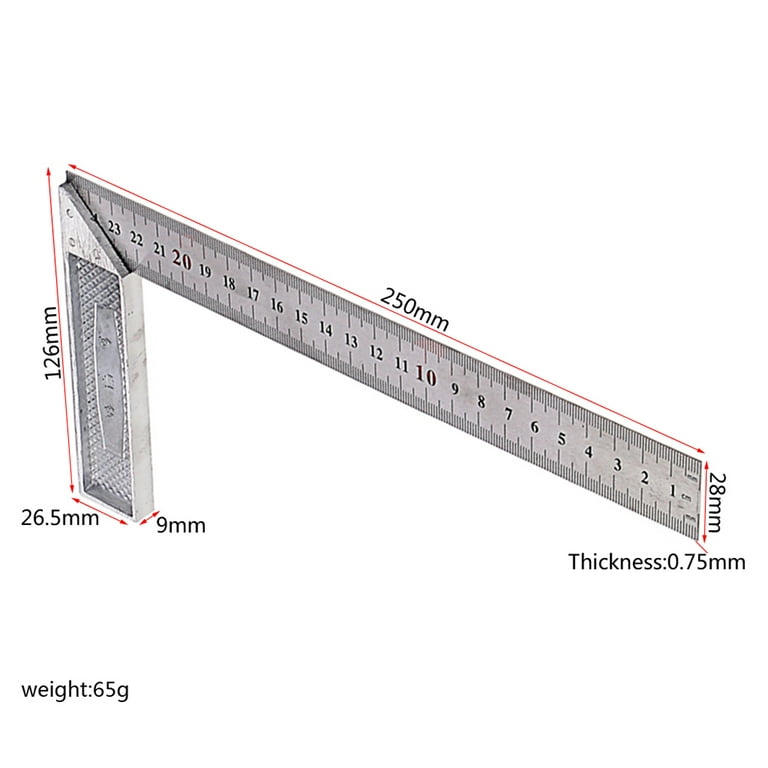 Right Angle Ruler (Metric) by BeautifulLEDs
