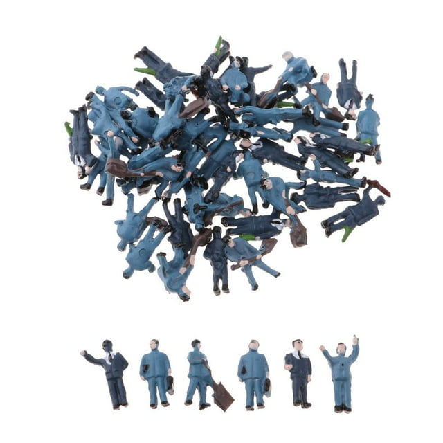 Pack de 56 Figuras de personas Zulema de diseño multicolor N 1/150 para arquitectura