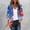 A604 Multicolor, variant on 4th of July Patriotic Kimono Cardigan for Women American Flag Butterfly Graphic Open Front Lightweight Chiffon Shawl Summer Beach Cover Up Independence Day Tops
