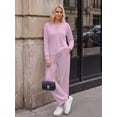 thumbnail image 3 of MINTREUS Women's 2 Piece Matching Lounge Sets Soft Loungewear 2026 Trendy Fall Outfits, 3 of 7