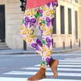 thumbnail image 4 of CHUMUD Womens High Waist Yoga Pants Tummy Control Workout Running Leggings Leisurely Pants Carnival, 4 of 5
