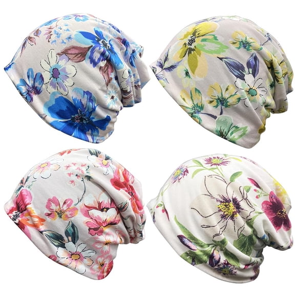 Gorro Chemo JarseHera para Mujer, Beanie Holgado de Algodón, Turbante