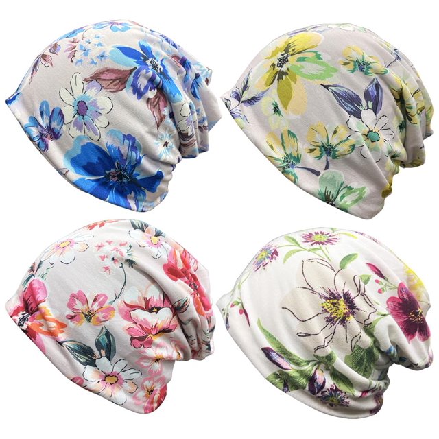 Gorro Chemo JarseHera para Mujer, Beanie Holgado de Algodón, Turbante