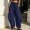 Navy, variant on QSAWXQZ Women's Jogger Pants Drawstring Elastic Waist Loose Tapered Leg Trousers with Pockets Adjustable Hem Bottoms M