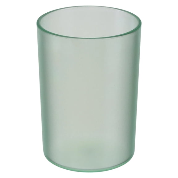 Plastic Toothbrush Cups,Reusable Bathroom Tumblers,Transparent Mouthwash,Heavy-Duty Toothbrush Holders,2.95X4.13 Inch Bathroom Organizer Cup,Small Travel Cup for Tooth Brushing and Drinking,Green