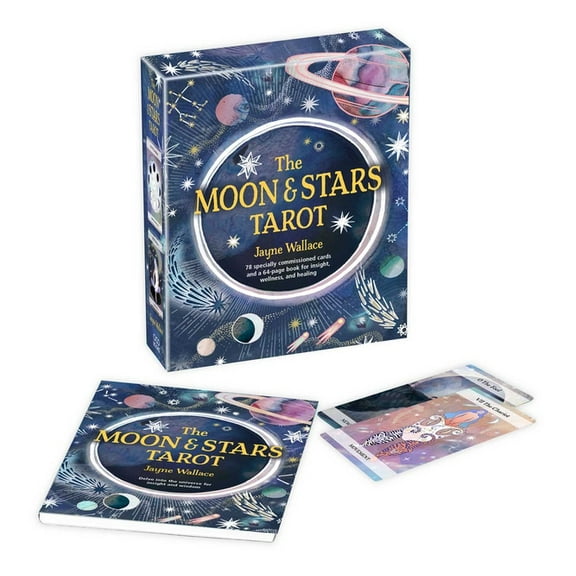 The Moon & Stars Tarot: Includes a Full Deck of 78 Specially Commissioned Tarot Cards and a 64-Page Illustrated Book, (Paperback)