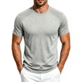 thumbnail image 2 of Miqool Men's Athletic T-Shirt Short Sleeve Crew Neck Moisture-Wicking Mesh Panel Quick Dry Workout Top Lightweight Stretch Gym Running Tee, 2 of 8