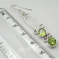 thumbnail image 3 of SilverStarJewel 925 Silver Peridot Earrings 2" Women Stone Jewelry, 3 of 3