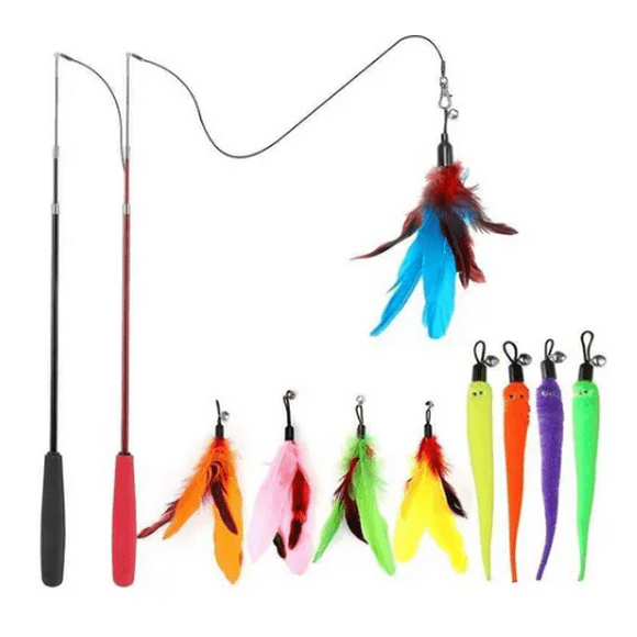 11pz Xtellar Juguete Interactivo Para Gato Forma De Varita Retráctil