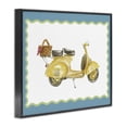 thumbnail image 2 of Stupell Industries Eclectic Yellow Vespa with Wavy Border Black Framed Giclee Art, 14 x 11, by Lanie Loreth, 2 of 8