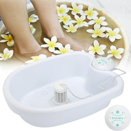 Moaere All In One Ion Ionic Detox Foot Bath Spa Bucket Professional Foot Cleanser Tub Basin For Personal Care Health Therapy Pedicure Black Friday