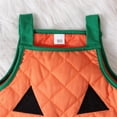 thumbnail image 6 of LILIYA Boys and Girls Halloween Sleeveless Pumpkin Romper Jumpsuit Overalls Cute Strap Clothes Soft Comfortable for Children Party 18-24 Months, 6 of 8