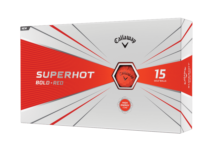 Callaway Golf 2020 SuperHot Bold Matte Golf Balls (Red)