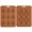 Brown, variant on Penguin Shaped Silicone Mold for Chocolate, Pudding, Jelly, and Frozen Treats - 9-Cavity Ice Cube Tray, Reusable Easy Demold Non-Stick, Ideal for Winter Wonderland Birthday and Cold Drink