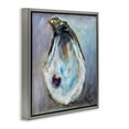thumbnail image 3 of Stupell Industries Oyster Shell with Pearl Animals & Insects Painting Gray Floater Framed Canvas Art Print Wall Art, 18 x 18, 3 of 9