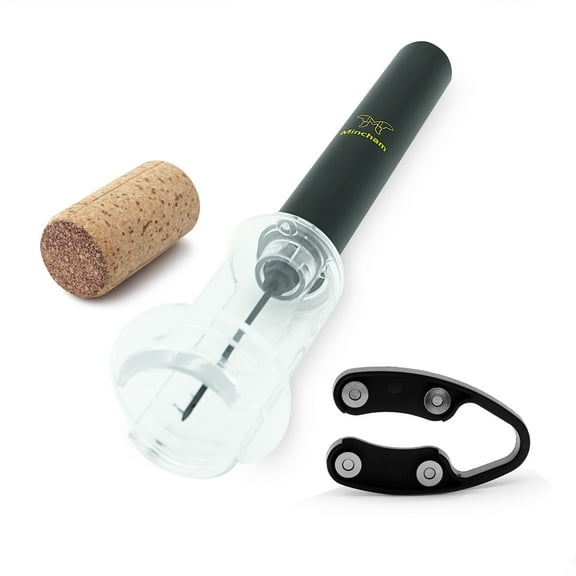 Simple Wine Opener with Foil Cutter, Air Pressure Pump Wine Bottle Opener, Easy Cork Remover Corkscrew, Gifts to Wine Lovers
