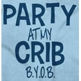 thumbnail image 2 of Party At My Crib BYOB Funny Romper Boys or Girls Infant Baby Brisco Brands 12M, 2 of 6