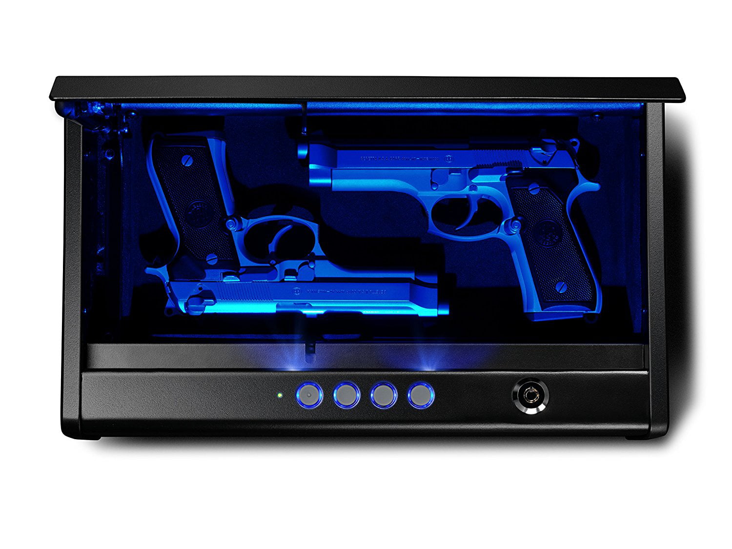 Barska quick Access Handgun Pistol Box Desk Drawer Biometric Safe AX13092 