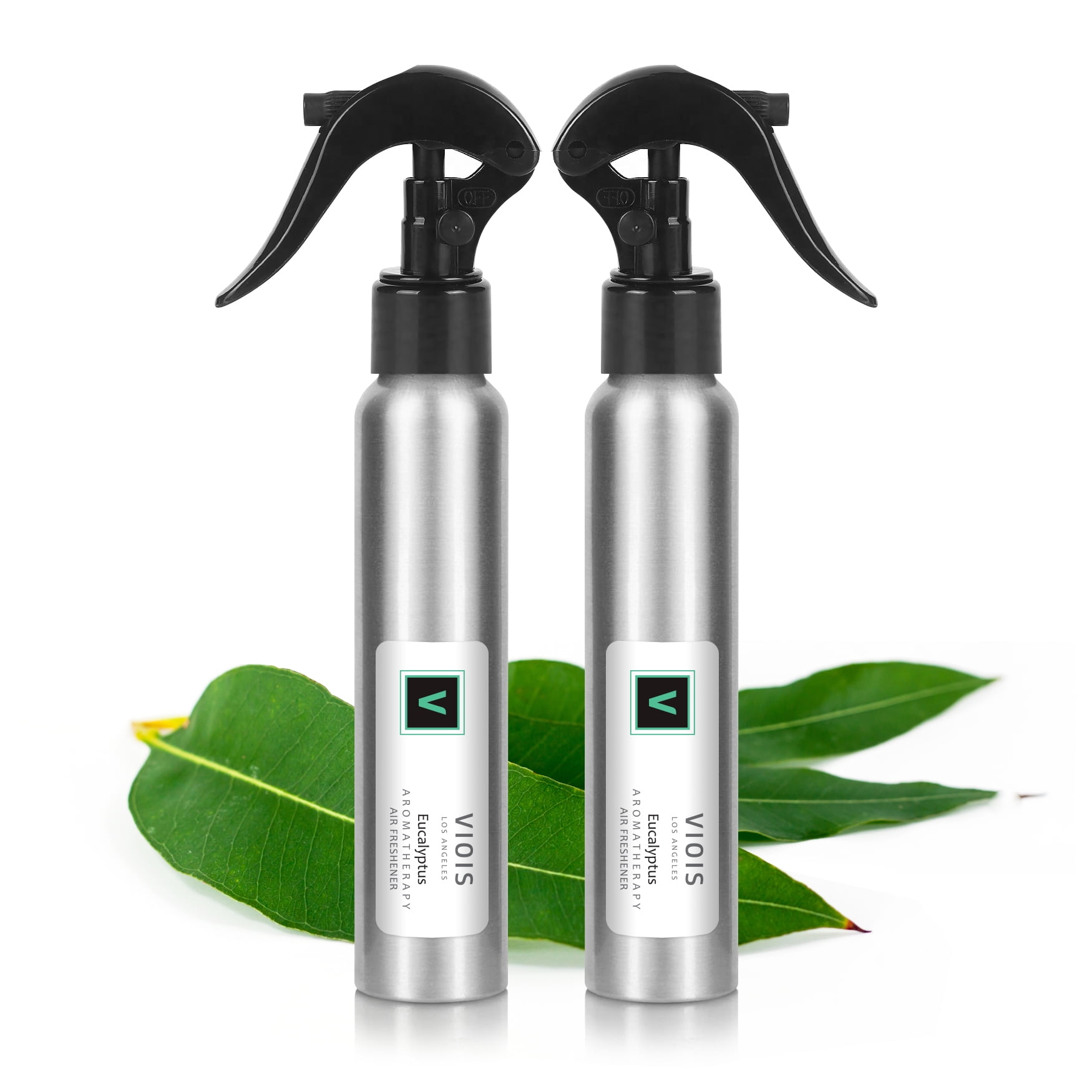 VIOIS, Eucalyptus Aromatherapy Room Spray for Pillow, Linen, Car, Bedroom, Bathroom & Office. Pure Essential Oil Blend. Handmade in The USA (2 Pack)