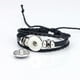 thumbnail image 3 of Pulsera de cuero vintage para hombre Pulsera de cuerda Brazalete Demon Slayer Cuerda ajustable (c) Feliz Sencillez, 3 of 3
