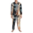 thumbnail image 3 of Daiia Cloud Border Collie for Men's Long-Sleeved Pajama Set – Soft & Comfortable Sleepwear Button-Up Pajamas Cozy Lounge Wear-XX-Large, 3 of 7