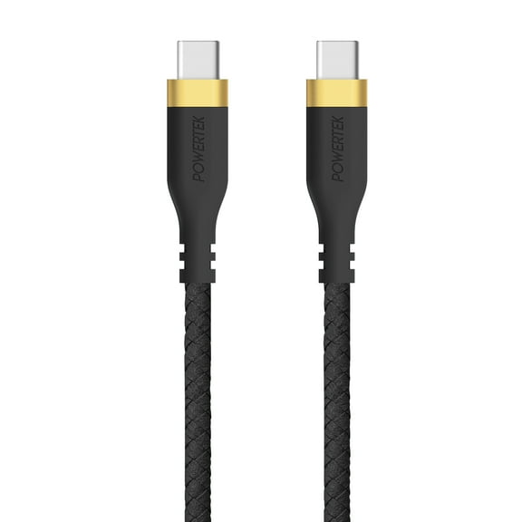 Liquipel Powertek Woven USB-C to USB-C - Black