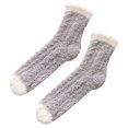 thumbnail image 2 of Coral Fleece Socks for Women - Fluffy Casual Socks Women, Women Slipper Socks, Super Soft Comfort Socks, Thick Super Warm Socks for Winter Home (1 Pair ), 2 of 7