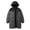 Gray, variant on Men's Hooded Long Puffer Coat Winter Parka Jacket with Pockets Full Zip Windproof Heavyweight Puffy Warm Outerwear Gray XXL