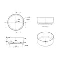 thumbnail image 5 of Moji 49" Round Solid Surface Bathtub - White, 5 of 6