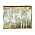 thumbnail image 4 of Stupell Industries Birch Tree Forest Yellow Foliage Woodland Painting Painting Metallic Gold Floating Framed Canvas Print Wall Art, Design by Nan, 4 of 5