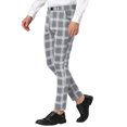 thumbnail image 5 of Lars Amadeus Men's Plaid Dress Pants Classic Slim Fit Chino Business Trousers, 5 of 6
