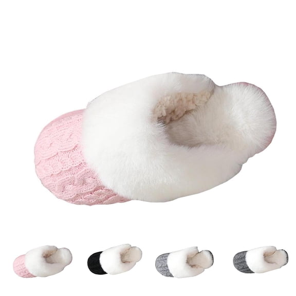 ssuyfkrb Womens Slippers,Women's Slippers,House Slippers,Non-slip,Cozy,Warm,Pink,42