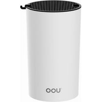 OOU Universal Knife Block Holder Without Knives, Round Kitchen Knife Holder, Detachable Knife Storage for Easy Cleaning-White