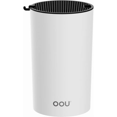 OOU Universal Knife Block Holder Without Knives, Round Kitchen Knife Holder, Detachable Knife Storage for Easy Cleaning-White