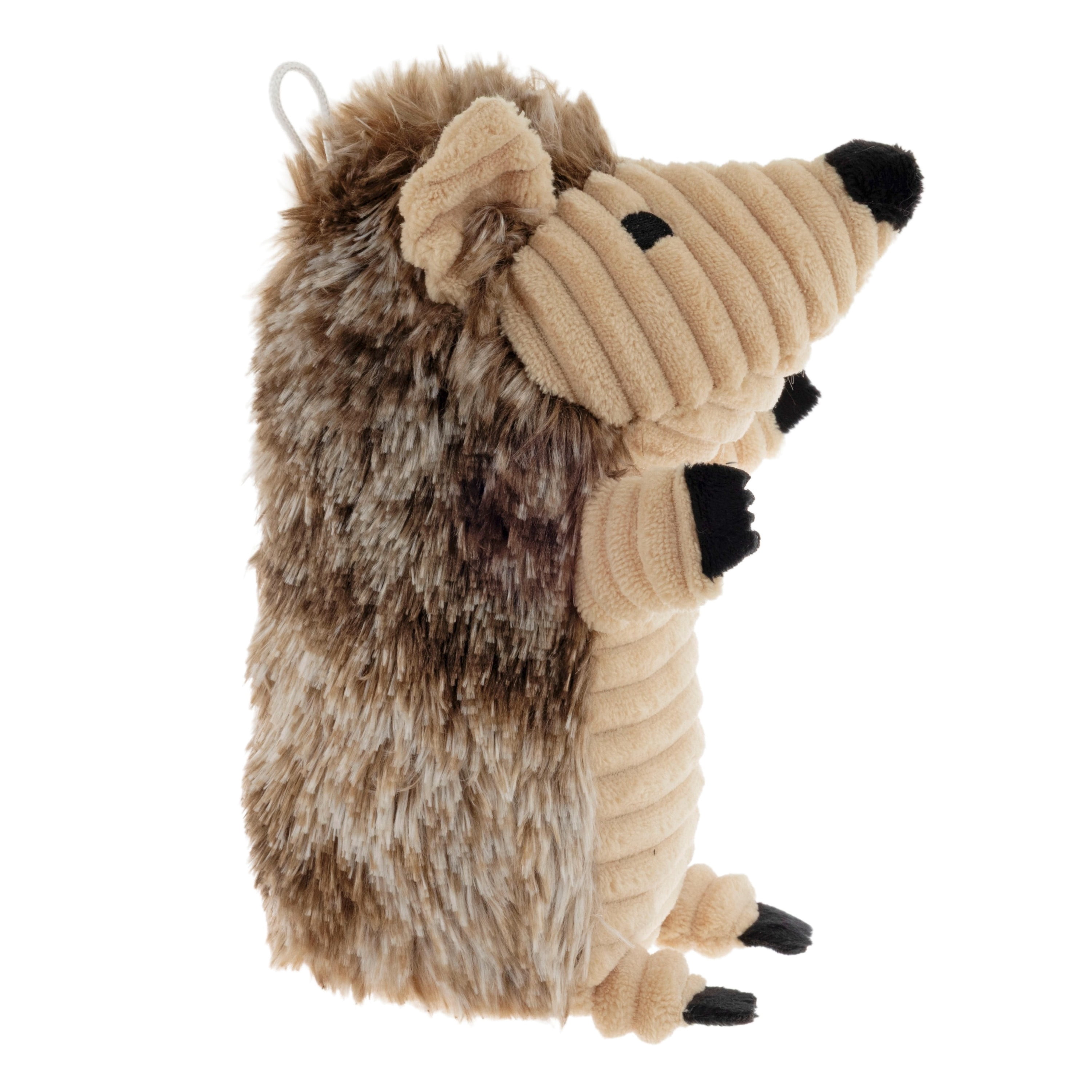 (3 pack) Vibrant Life Brown Hedgehog Plush Dog Toy with Squeaker, Chew Level 2