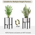 thumbnail image 4 of Soporte ajustable para plantas, soporte de flores de hierro para macetas de 8 a 12 pulgadas con patas para jardín, balcón, exterior, hogar, patio, color negro JFHHH pequeña, 4 of 5