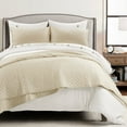 thumbnail image 4 of Lush Decor Cotton Blend Quilt 3-Piece Set, Full/Queen, 4 of 11