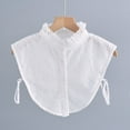 thumbnail image 6 of Aellinatey Ruffle Lace Detachable Fake Collar and Cuffs Set Clothes Accessories for Womens, 6 of 16
