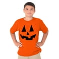 thumbnail image 5 of Cute Jack O' Lantern Pumpkin Face Crewneck T Shirts Boy Girl Teen Brisco Brands L, 5 of 6
