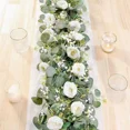 thumbnail image 4 of 5.9 Ft Artificial Eucalyptus Garland with Fake Rose for Table Centerpiece Wedding Arch Baby Shower Party Room Backdrop Decor, 4 of 5