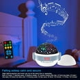thumbnail image 4 of Projecteur de Nuit pour Bébé, Machine à Sons Blancs pour Chambre de Bébé, Lampe de Chevet Apaisante pour Bébé, 6 Sons Naturels, 6 Berceuses, Télécommande, Adaptateur, Minuterie, 4 of 5