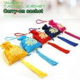 thumbnail image 2 of Drawstring Bags Multifunctional Small Gift Bags Perfume Satchel Pouches Household Decoration Cars Jewelries Pouch Rose red, 2 of 7