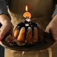 thumbnail image 6 of Number Candle with Spooky Ghost Halloween Birthday Candle Party Decor Birthday Cake Topper Halloween Ghost Spooky Candles for Gothic Decoration Horror Themed Halloween Party, 6 of 6