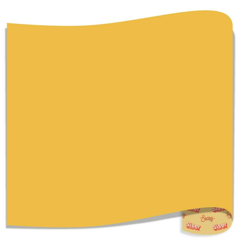 Siser Easyweed 15” Stretch Yellow Heat Transfer Vinyl - Thin and