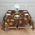 thumbnail image 3 of Autumn Fall Leaves Pattern Square Tablecloth,Waterproof Square Table Cover,Wipeable Spillproof Washable Table Cover for Home Kitchen Party Decor 52"x52"(132x132cm), 3 of 6