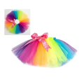 thumbnail image 2 of Baby Tutu Skirt Multi-Color Performance Wear for Girls Dancing Ceremony S Size Elastic Waist 1Pcs, 2 of 2