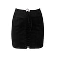 thumbnail image 4 of IROINNID Elastic Waist Short Skirts For Women Fashion High Waist Body-cons Skirts Party Wet Look Pencil Solid Color Skirt, 4 of 7